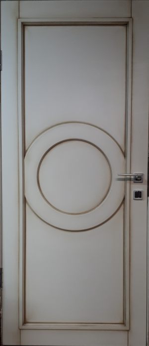 Межкомнатная дверь в профиле массив (эмаль с патиной) Волгоград